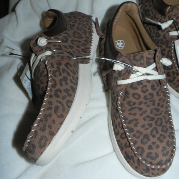 Ariat Hilo Leopard Fringe Leather Cruiser Women's BNWT!!🆕📦⌚🏃💨⚡🚚 - Picture 6 of 16